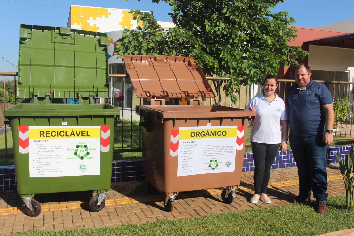 Prefeitura entrega containers para coleta seletiva em espaços públicos ...